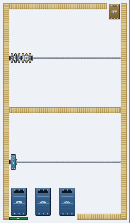VFD drives panel layout